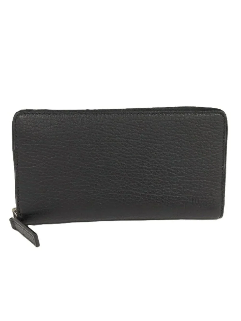 Gucci Double Zip Around Wallet Leather Black